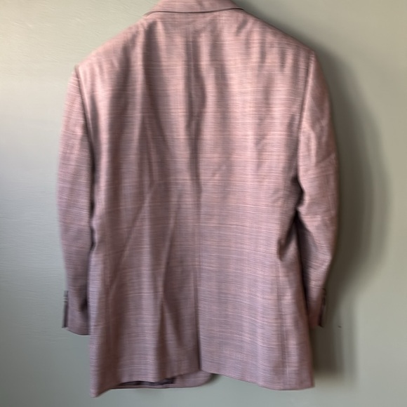 Men’s Jos A Bank Sz 42S 4 buttons cuff vintage grey plaid business blazer top - Picture 10 of 12